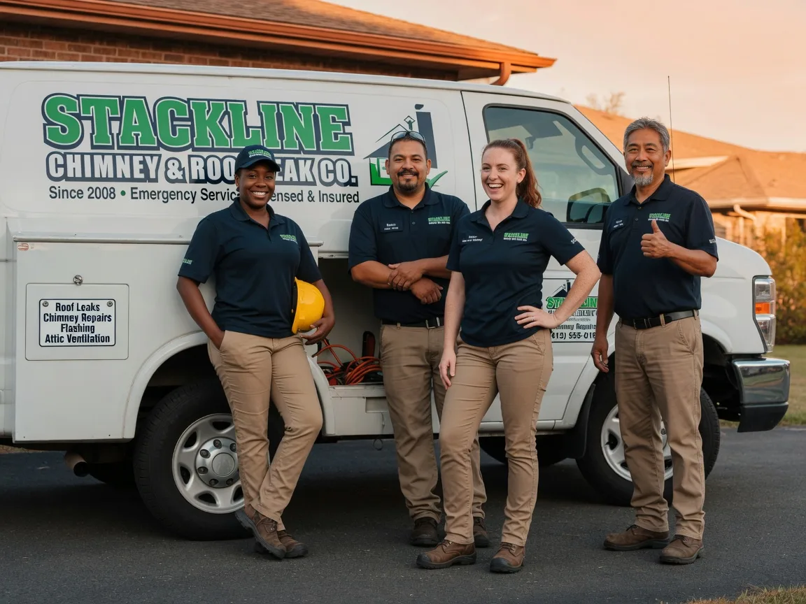 Chimney flashing repair company in Energy, TX